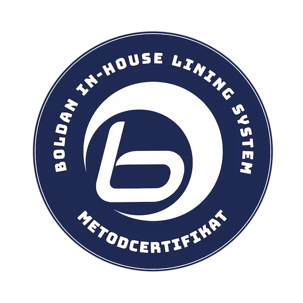 Boldan In-House Lining System metodcertifikat – NFK AB är certifierade installatörer