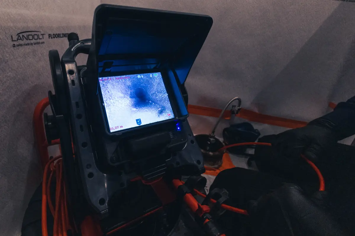 Professionell kamerainspektion av avloppsrör i Stockholm